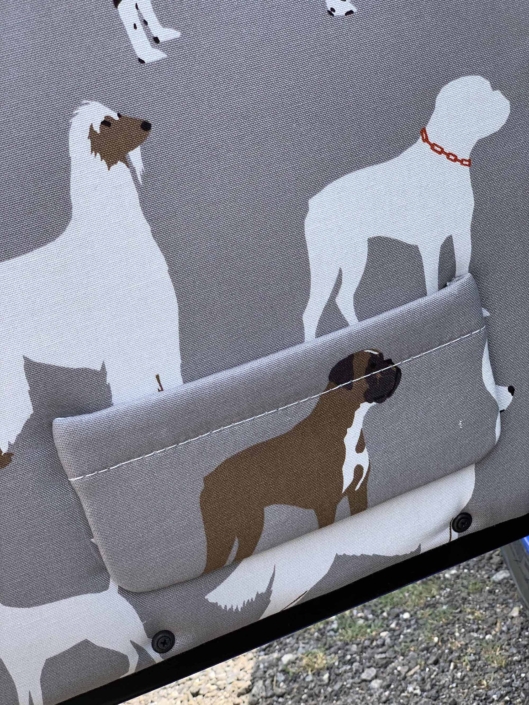 custom Dog fabric interior on a 1988 Porsche 911 Carrera