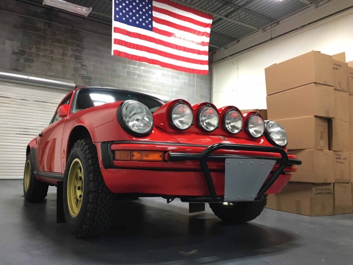 Custom Built 1986 Porsche 911 Carrera in Indian Red with Porsche Studiocheck Interior