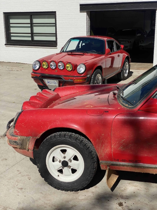 Custom Built 1987 Porsche 911 Carrera with Cherry Red exterior and VW retro interior