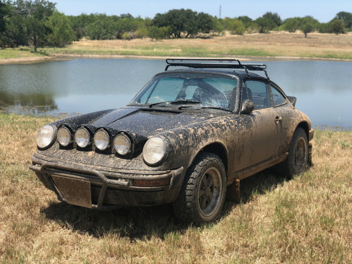 1986 Porsche 911 Carrera with Shwartz Exterior and Mercedes G Fabric Interior