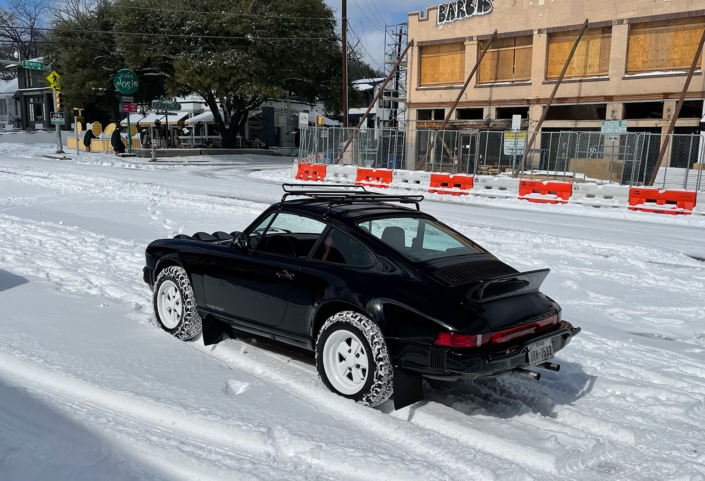 1986 Porsche 911 Carrera with Shwartz Exterior and Mercedes G Fabric Interior