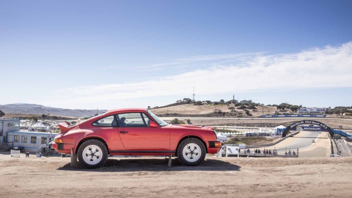 side view of a Custom Built 1981 Guards Red Porsche 911 SC