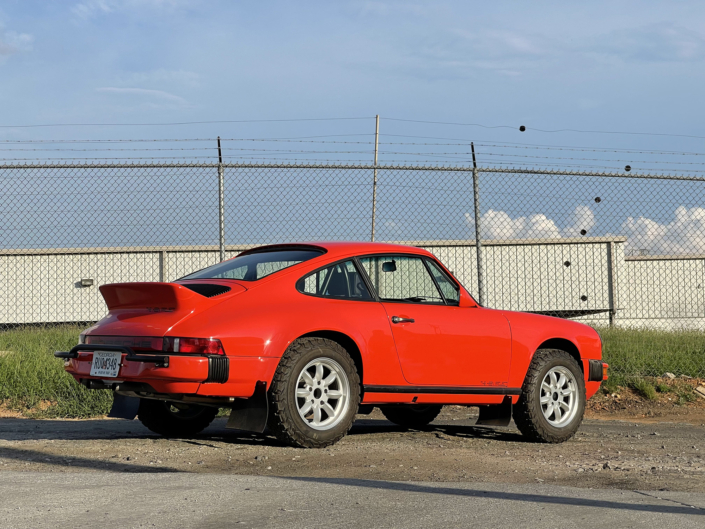 1984 911 Carrera in Blood Orange with Mercedes 300SL fabric.