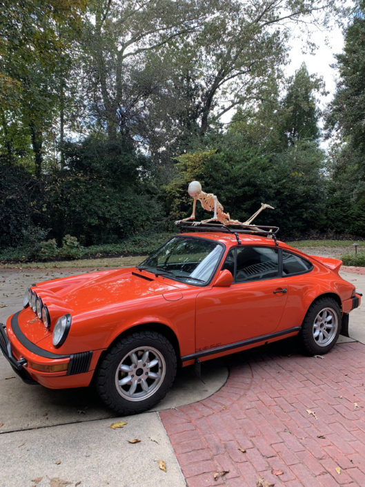 1984 911 Carrera in Blood Orange with Mercedes 300SL fabric.