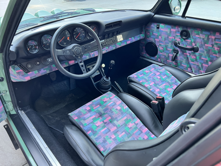 Interior view of Leh Keen's Custom Built 1984 911 Carrera