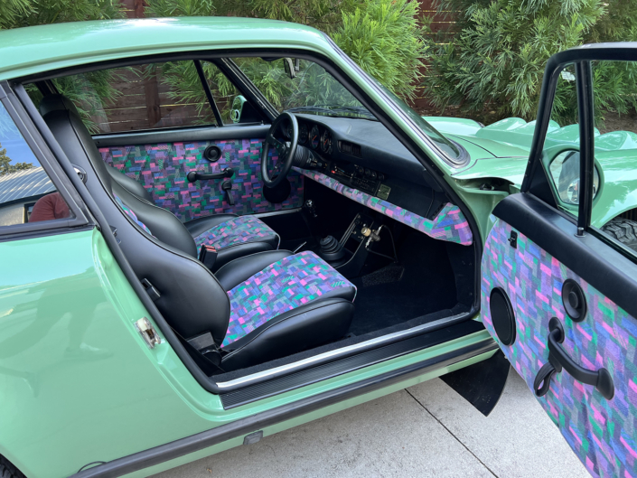 Interior view of Leh Keen's Custom Built 1984 911 Carrera