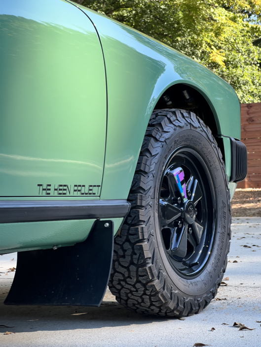 Up Close Tire shot of Leh Keen's Custom Built 1984 911 Carrera