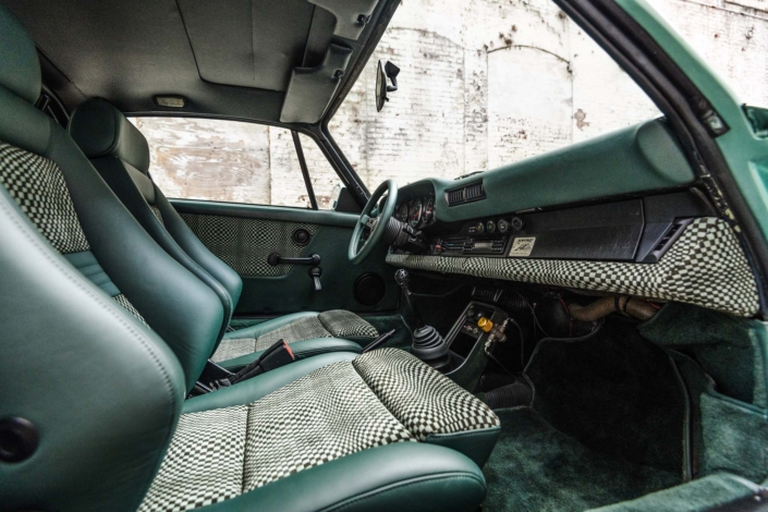 1982 Porsche 911 SC in Ice Green Metallic with Green leather and Pascha pattern Woven Leather