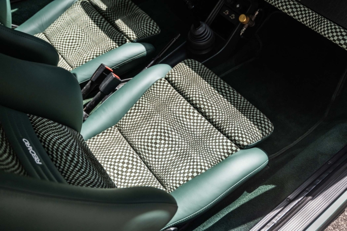 1982 Porsche 911 SC in Ice Green Metallic with Green leather and Pascha pattern Woven Leather