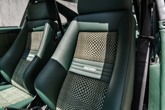 1982 Porsche 911 SC in Ice Green Metallic with Green leather and Pascha pattern Woven Leather