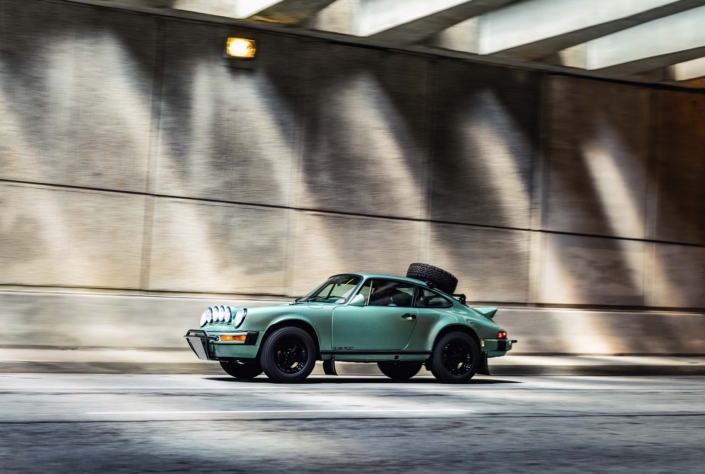 1982 Porsche 911 SC in Ice Green Metallic with Green leather and Pascha pattern Woven Leather