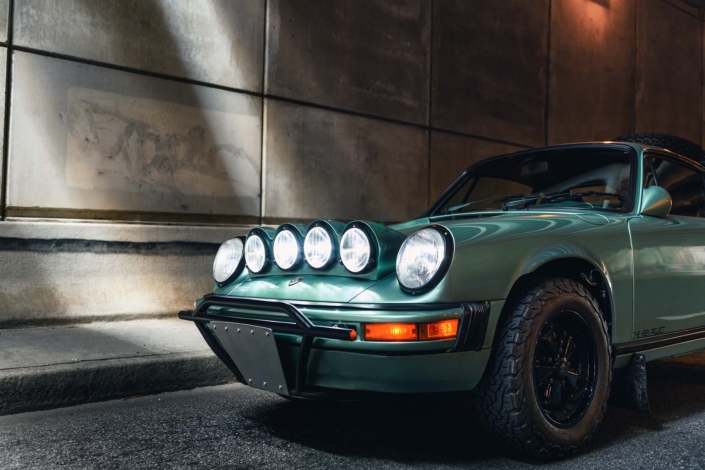 1982 Porsche 911 SC in Ice Green Metallic with Green leather and Pascha pattern Woven Leather