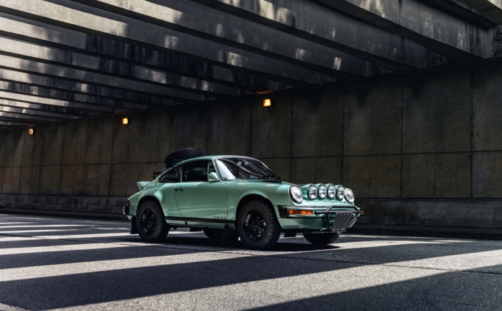 1982 Porsche 911 SC in Ice Green Metallic with Green leather and Pascha pattern Woven Leather