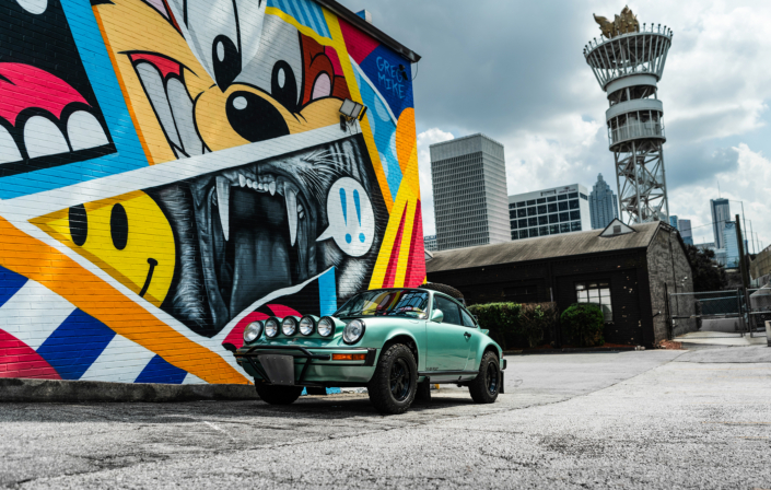 1982 Porsche 911 SC in Ice Green Metallic with Green leather and Pascha pattern Woven Leather