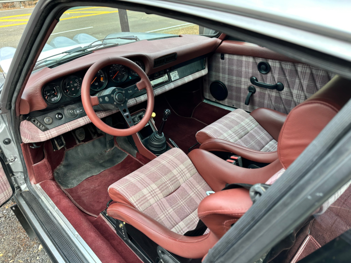 1983 Porsche 911 SC in GT Silver over Burgundy Leather and Burgundy/Grey Tartan