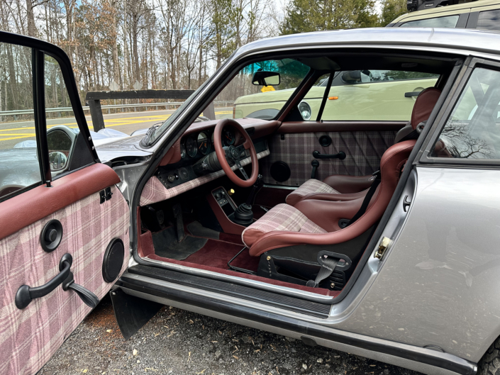 1983 Porsche 911 SC in GT Silver over Burgundy Leather and Burgundy/Grey Tartan